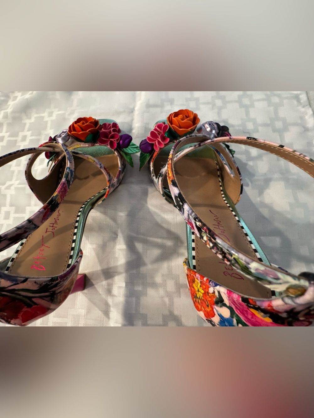 Mikah Floral Stiletto Dress Sandal by Betsy Johnson - Picture 13 of 13